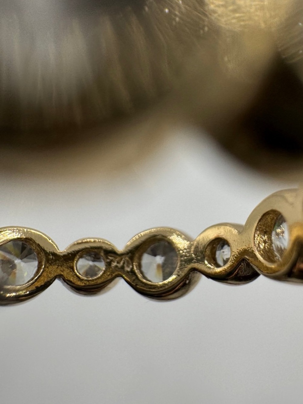 14k 1.12ct Bezel Set Band - Picture 11 of 12